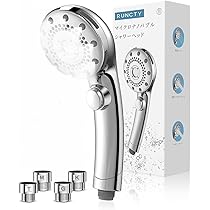 RUNCTY シャワーヘッド 5モード マイクロナノバブル